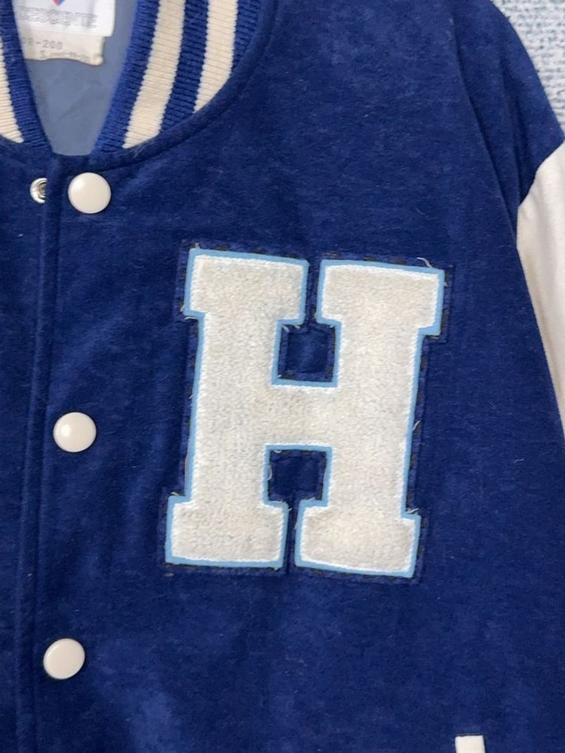 데상트 올드스쿨 네이비 스타디움 자켓 S (162-86-72) 상품이미지7