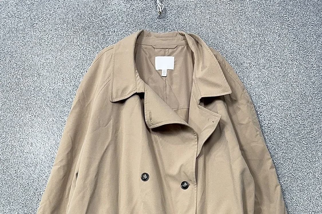 H&M 베이지 트렌치 코트 EUR 4XL 상품이미지3