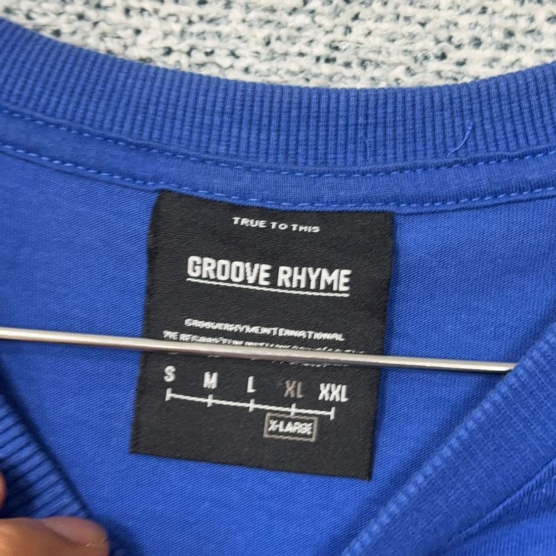 그루브라임 프린팅 블루 반팔 티 XLARGE 상품이미지3