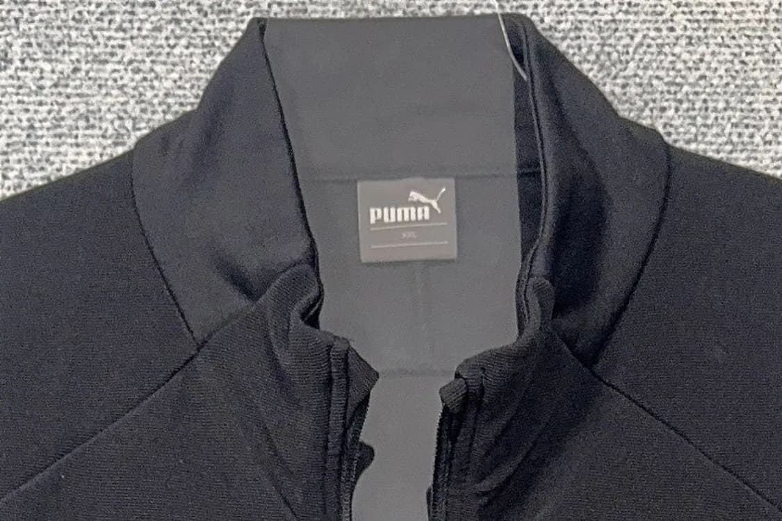 푸마 블랙 로고 기능성 집업 XXL 상품이미지5