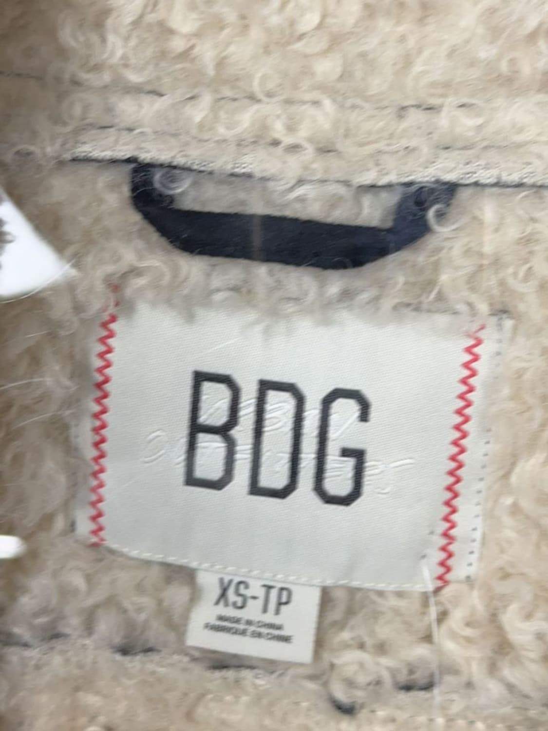 [새상품]BDG 여성 빈티지 스티치 무스탕 자켓 XS 상품이미지7