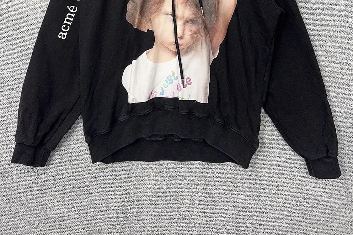 아크메드라비 프린팅 블랙 후드티 1 상품이미지4