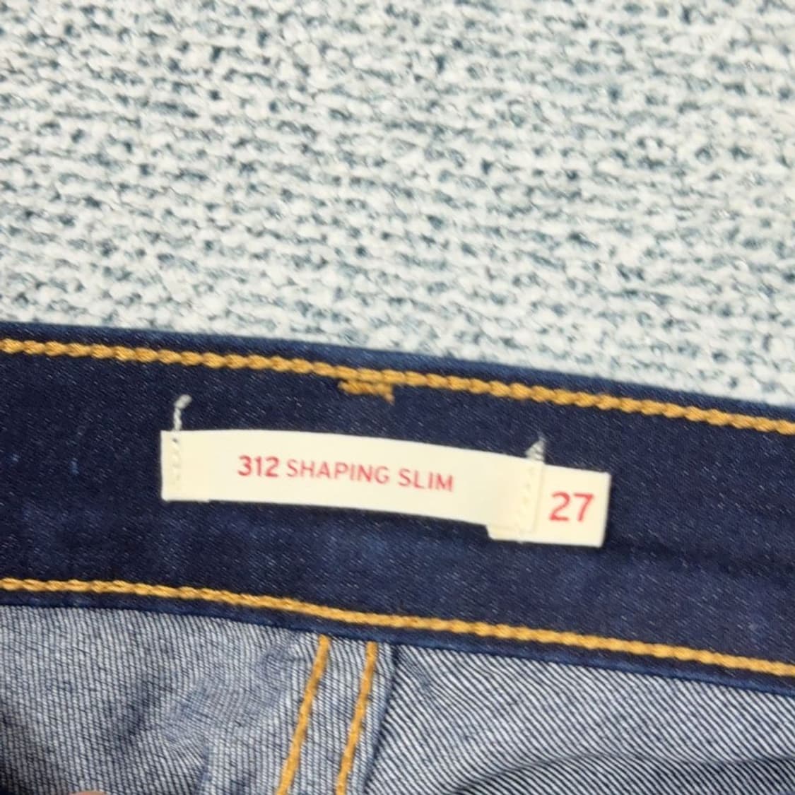 리바이스 312 여성 캐주얼 진청 네이비 청바지 27 상품이미지7