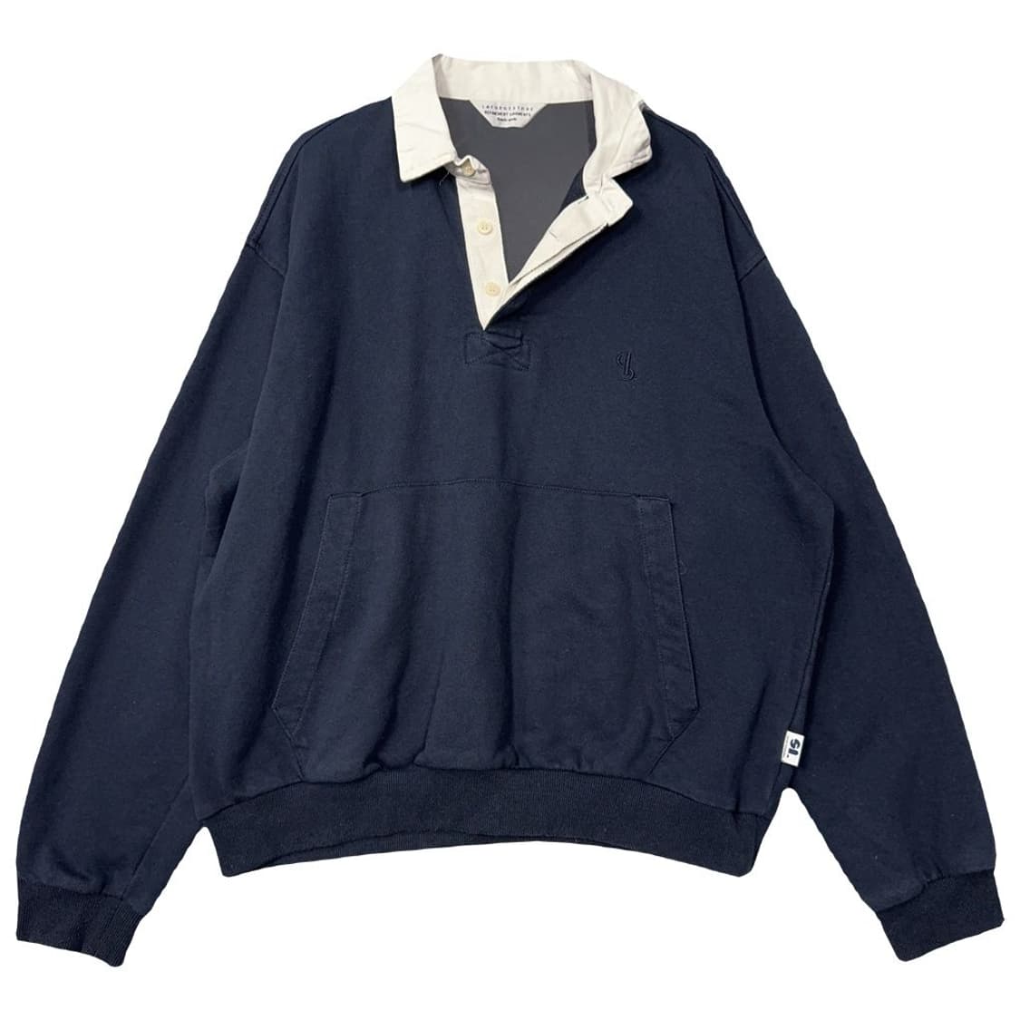 라퍼지스토어 네이비 럭비 카라 맨투맨 S 상품이미지1