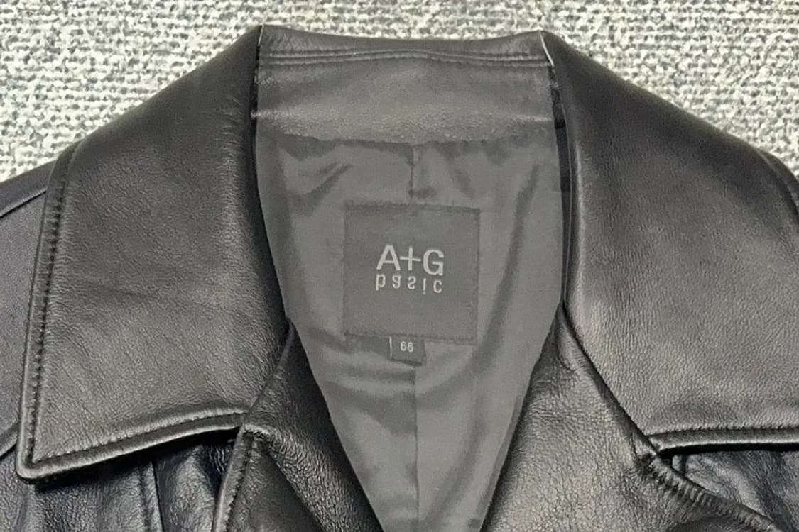 A+G 여성 클래식 레더 가죽 라이더 자켓 66 상품이미지5