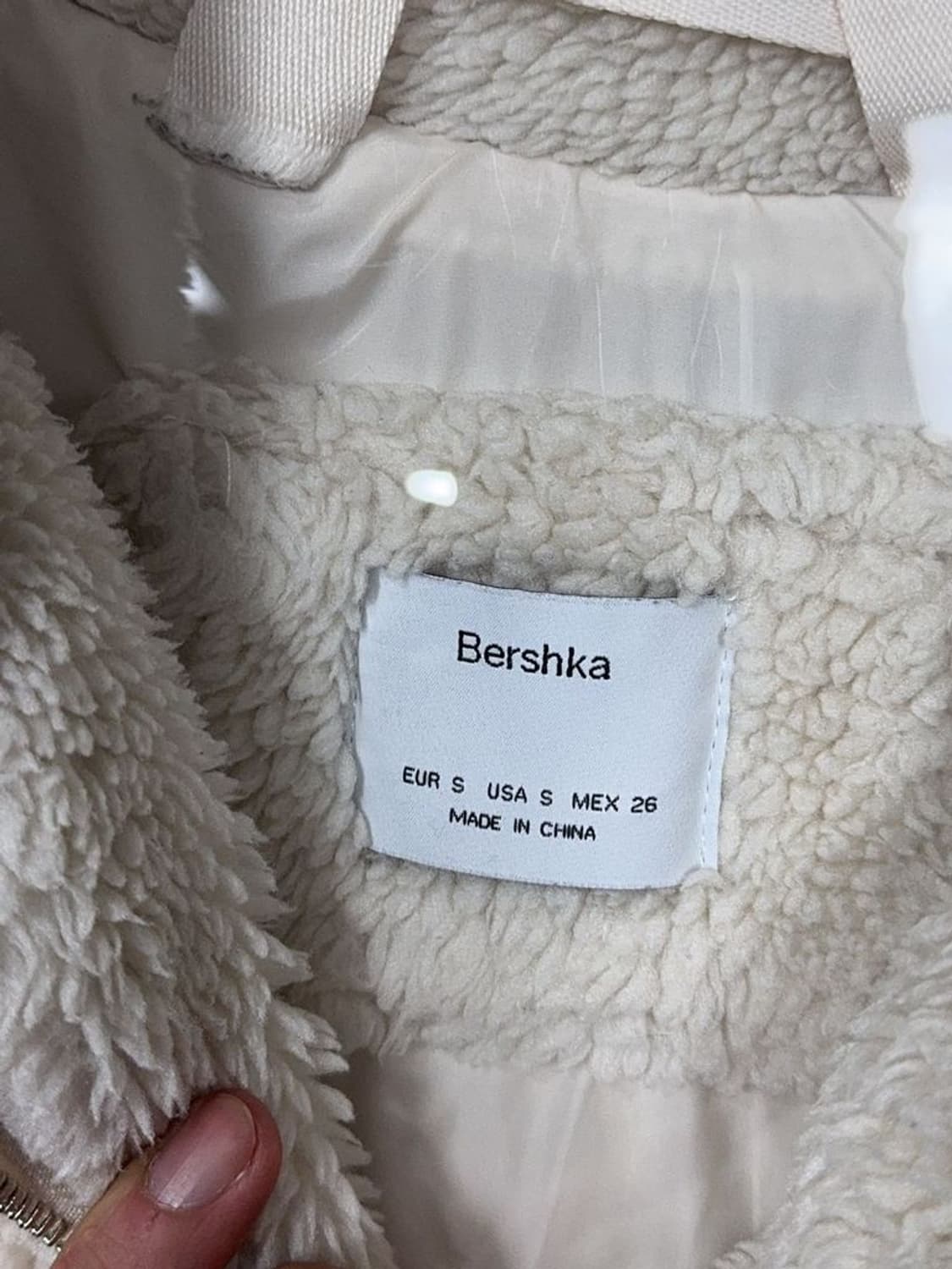 버쉬카 오버핏 양털 뽀글이 후리스 집업 자켓 S 상품이미지7