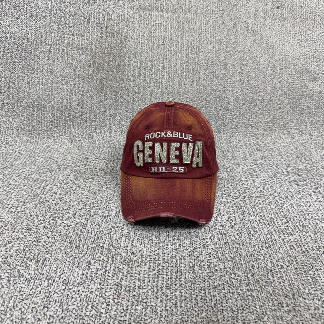빈티지 버건디 워싱 볼캡 상품이미지1