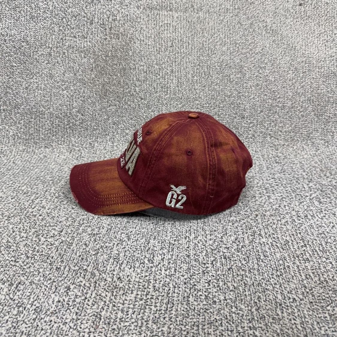 빈티지 버건디 워싱 볼캡 상품이미지3