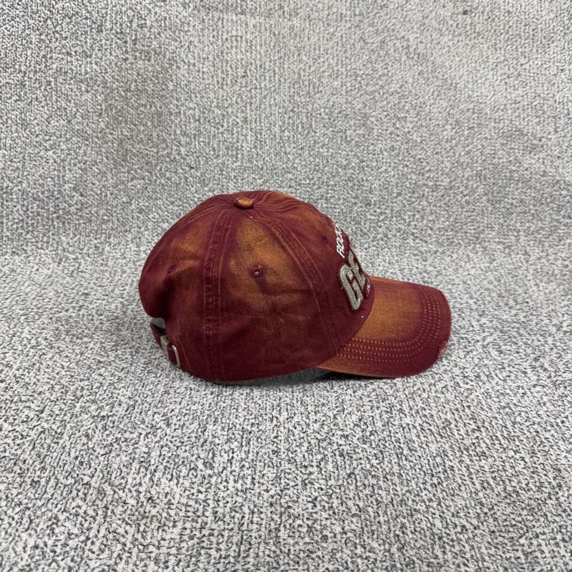 빈티지 버건디 워싱 볼캡 상품이미지4