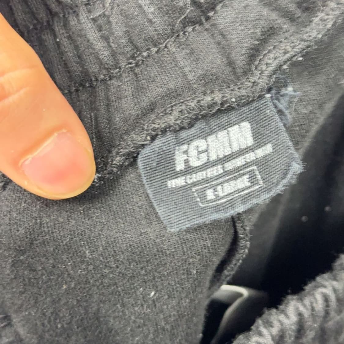 FCMM 로고 블랙 반바지 X-LARGE 상품이미지3