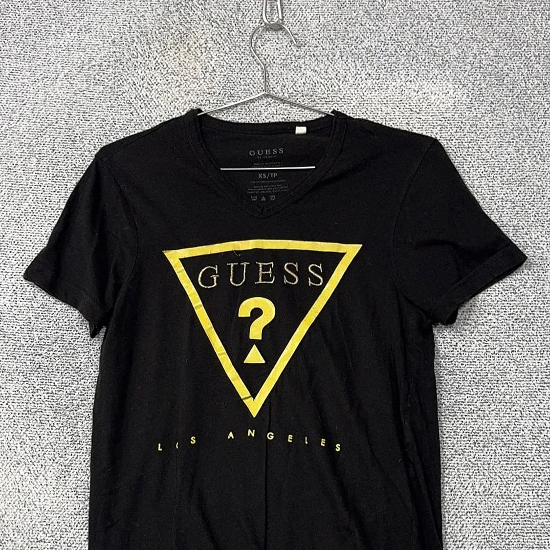 게스 프린팅 블랙 반팔 티 XS/TP 상품이미지3