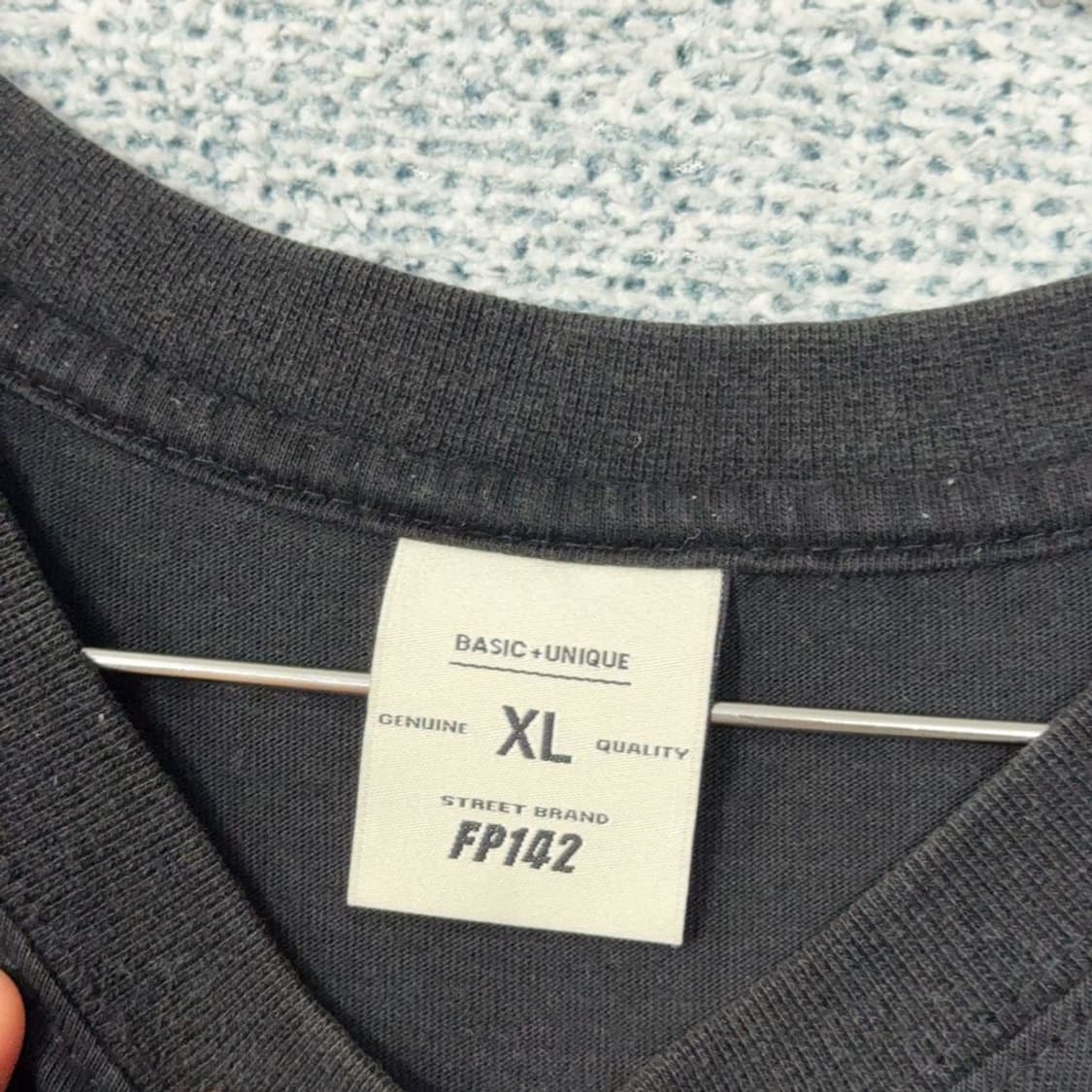 FP142 블랙 로고 반팔티 XL 상품이미지6