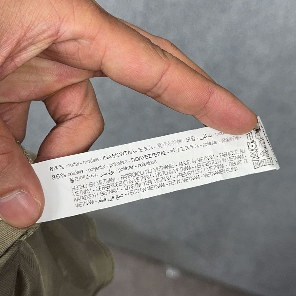 자라 카키 버튼 오버핏 레이온 바지 M 상품이미지6