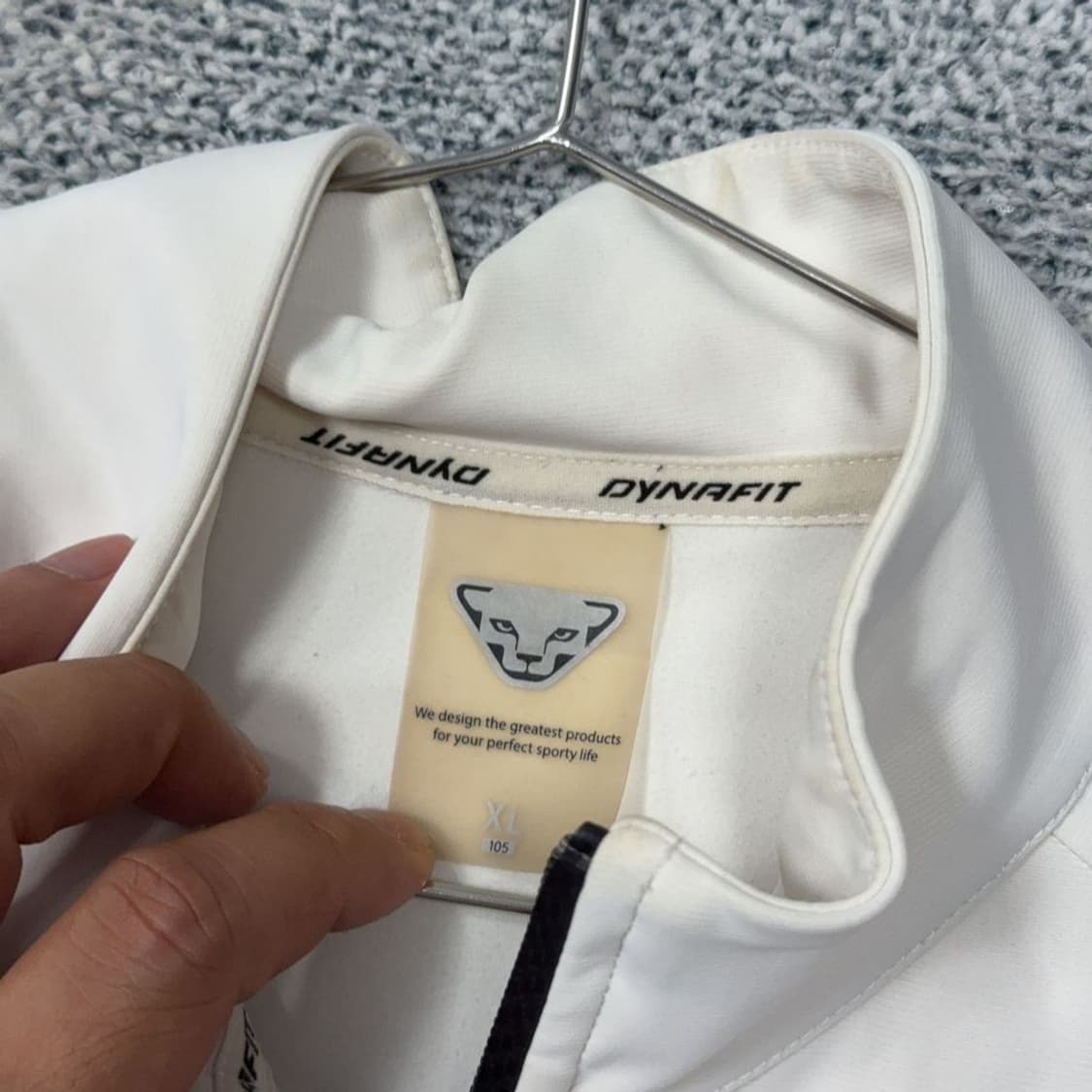 다이나핏 크림 로고 기능성 나일론 바람막이 XL 상품이미지3