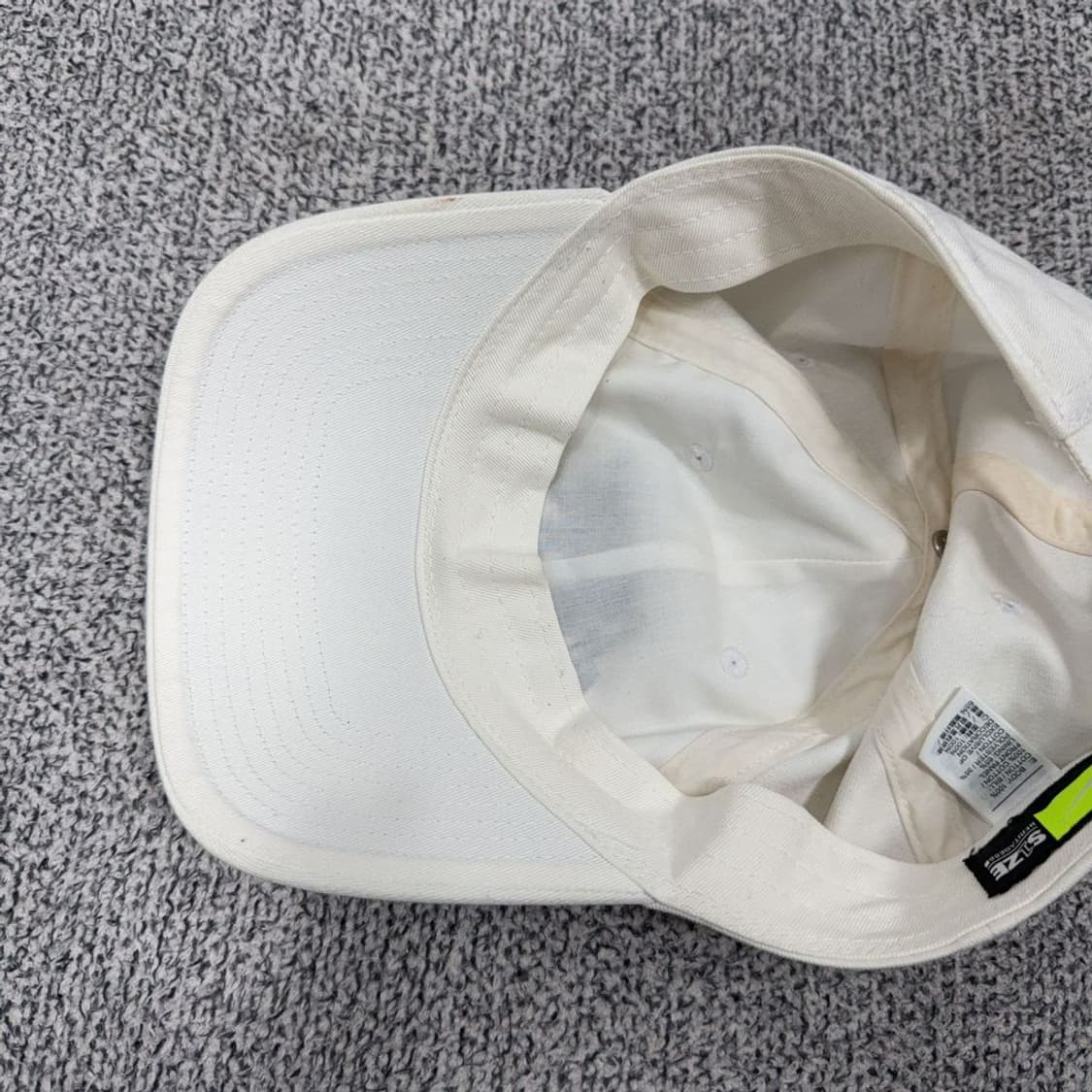 나이키 로고 화이트 캡 ONE SIZE 상품이미지5