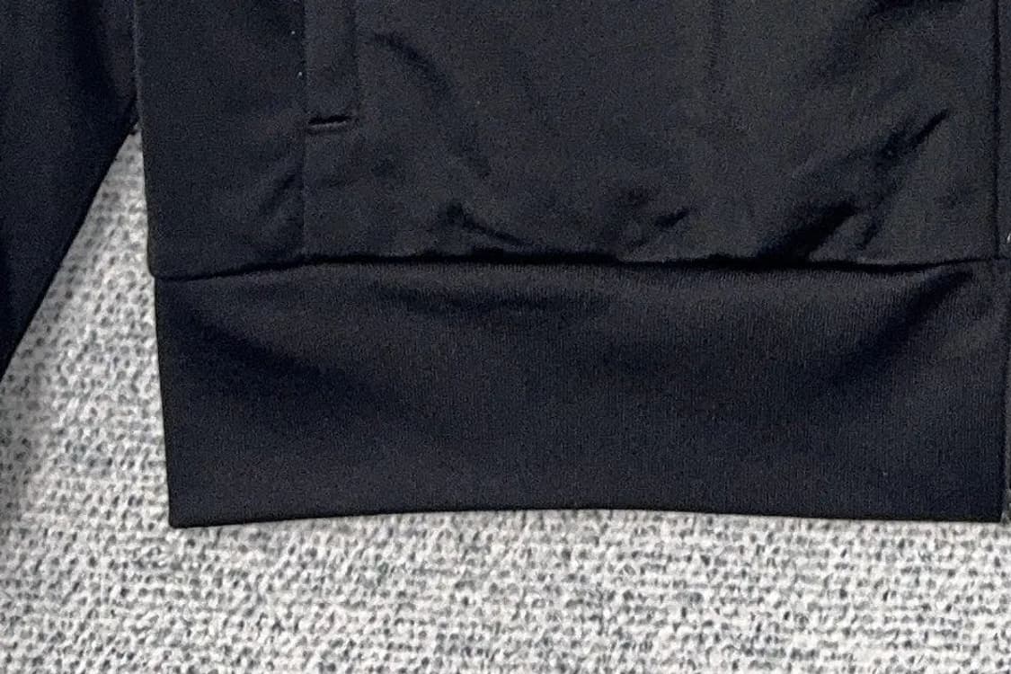 아디다스 블랙 로고 기능성 집업 저지 L 상품이미지6