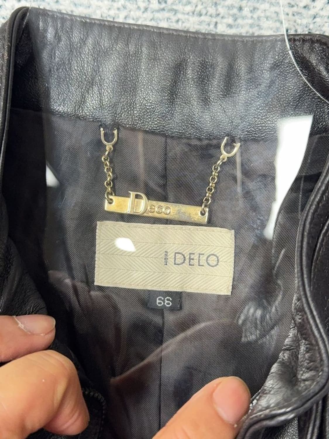 DECO 쉽스킨 블랙 가죽 자켓 66 상품이미지8