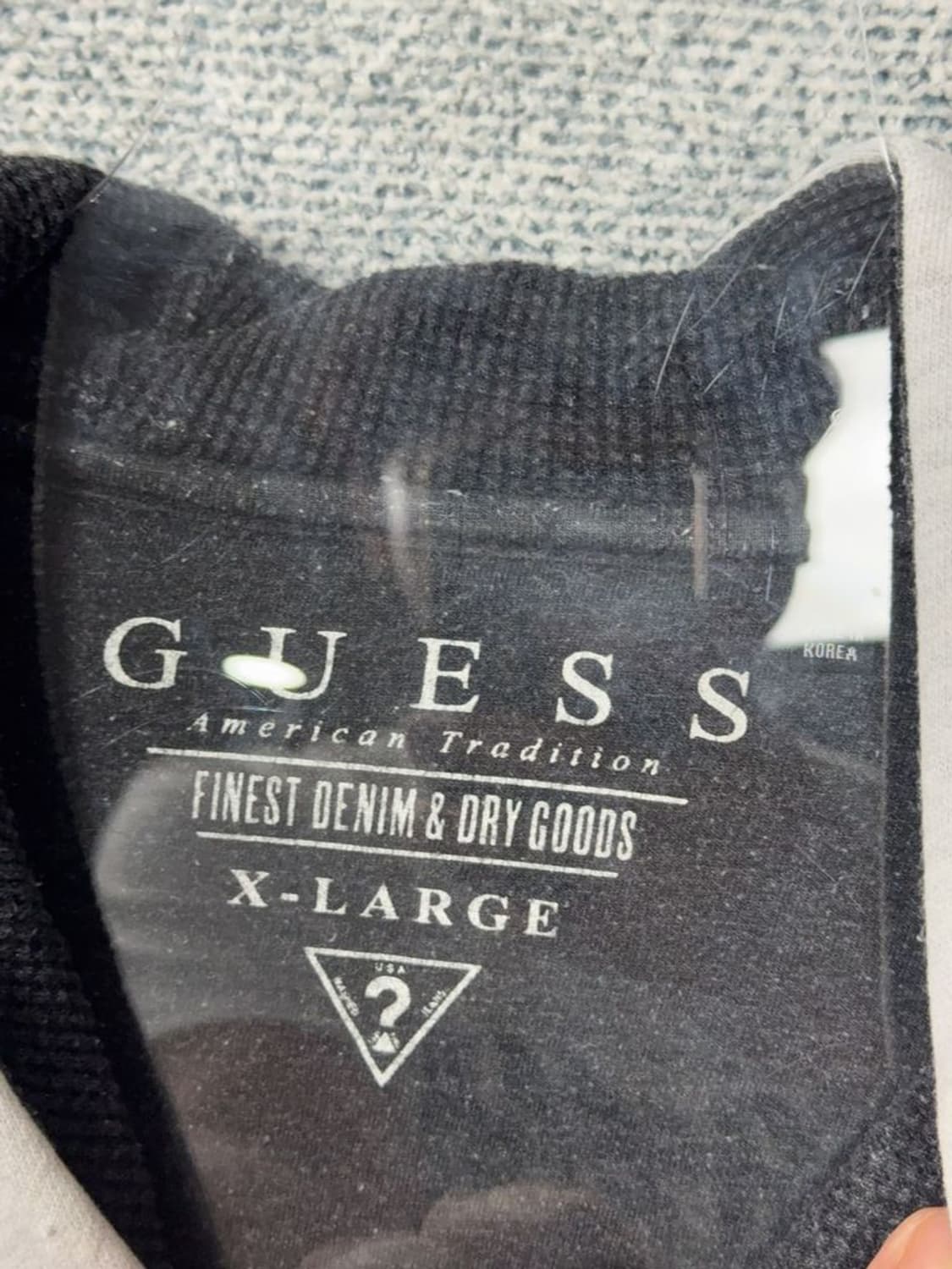 게스 프린팅 라이트 그레이 후드티 X-LARGE 상품이미지7