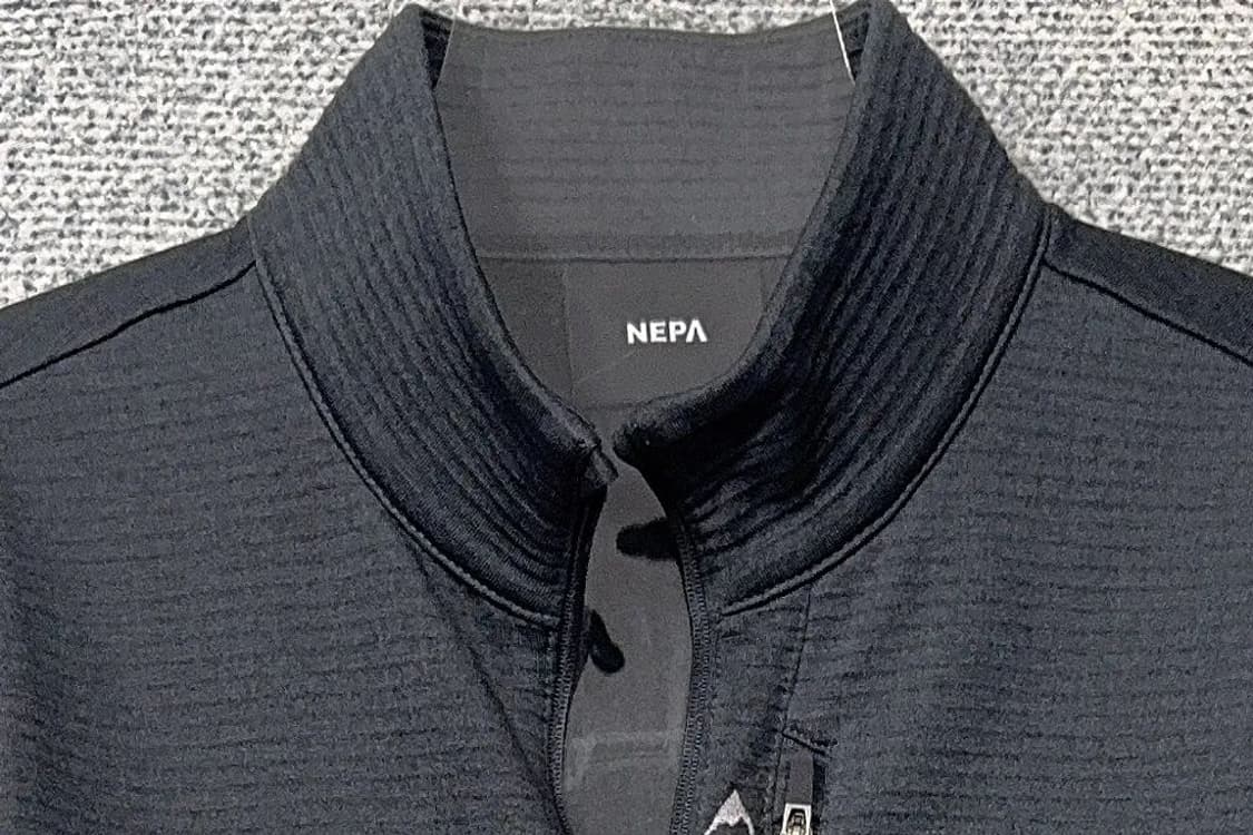 네파 블랙 로고 등산 기능성 반집업 긴팔티 95 상품이미지5