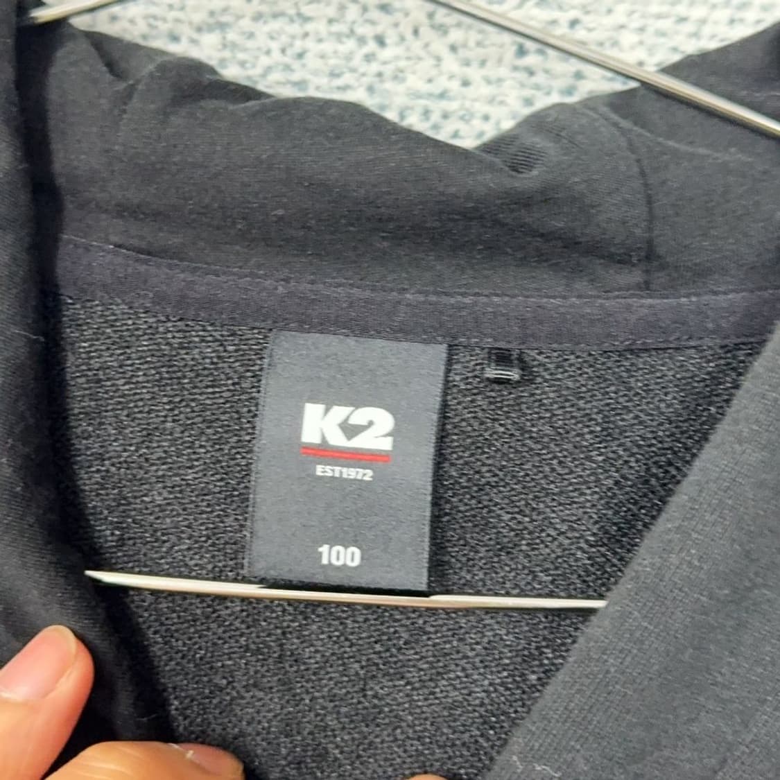 K2 블랙 기능성 남성 후드티 100 상품이미지3