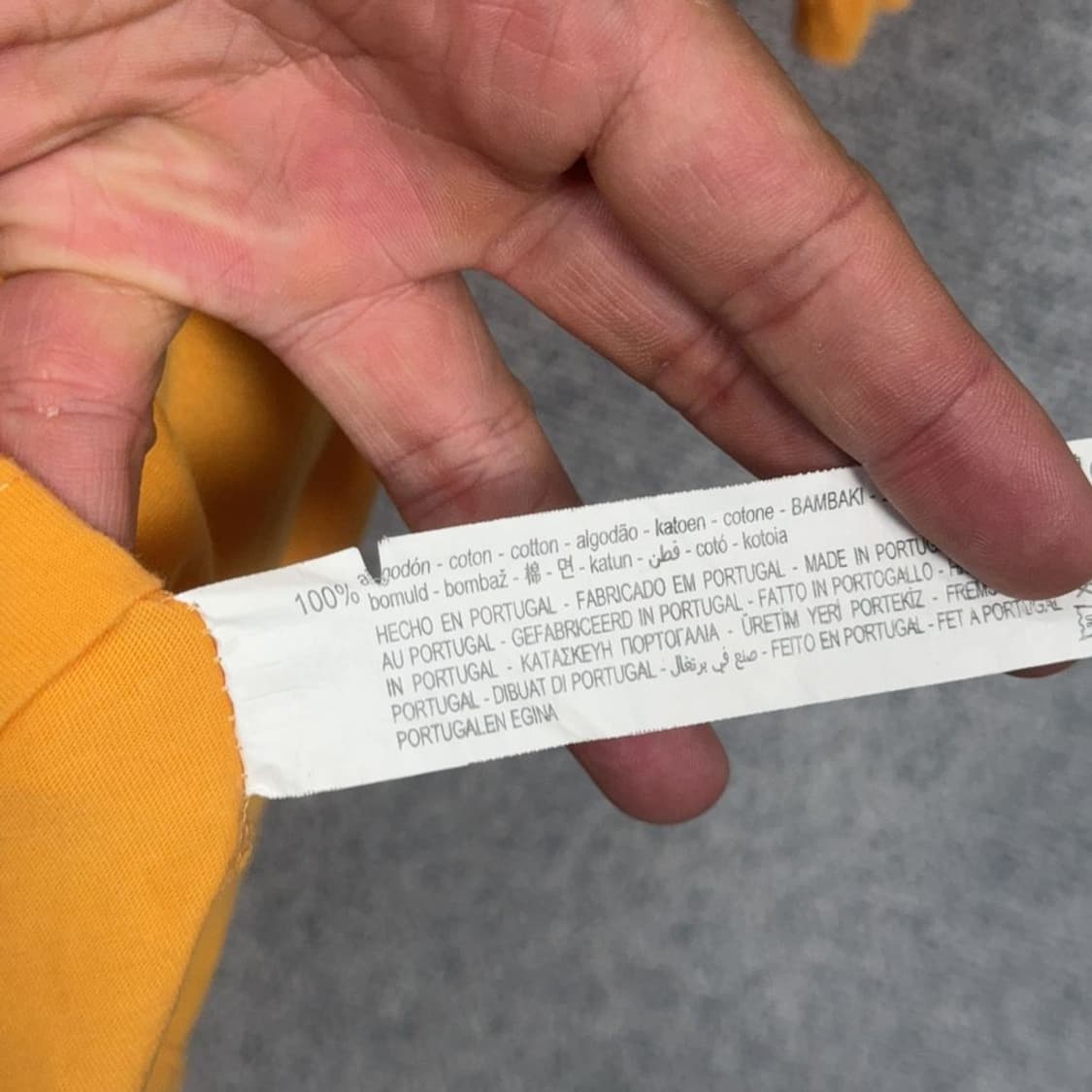 자라 프린팅 옐로우 반팔 티 M 상품이미지4