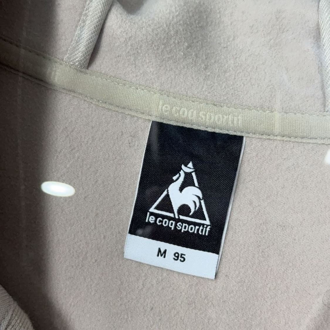 르꼬끄 스포츠 베이지 로고 기능성 후드 집업 M 상품이미지3