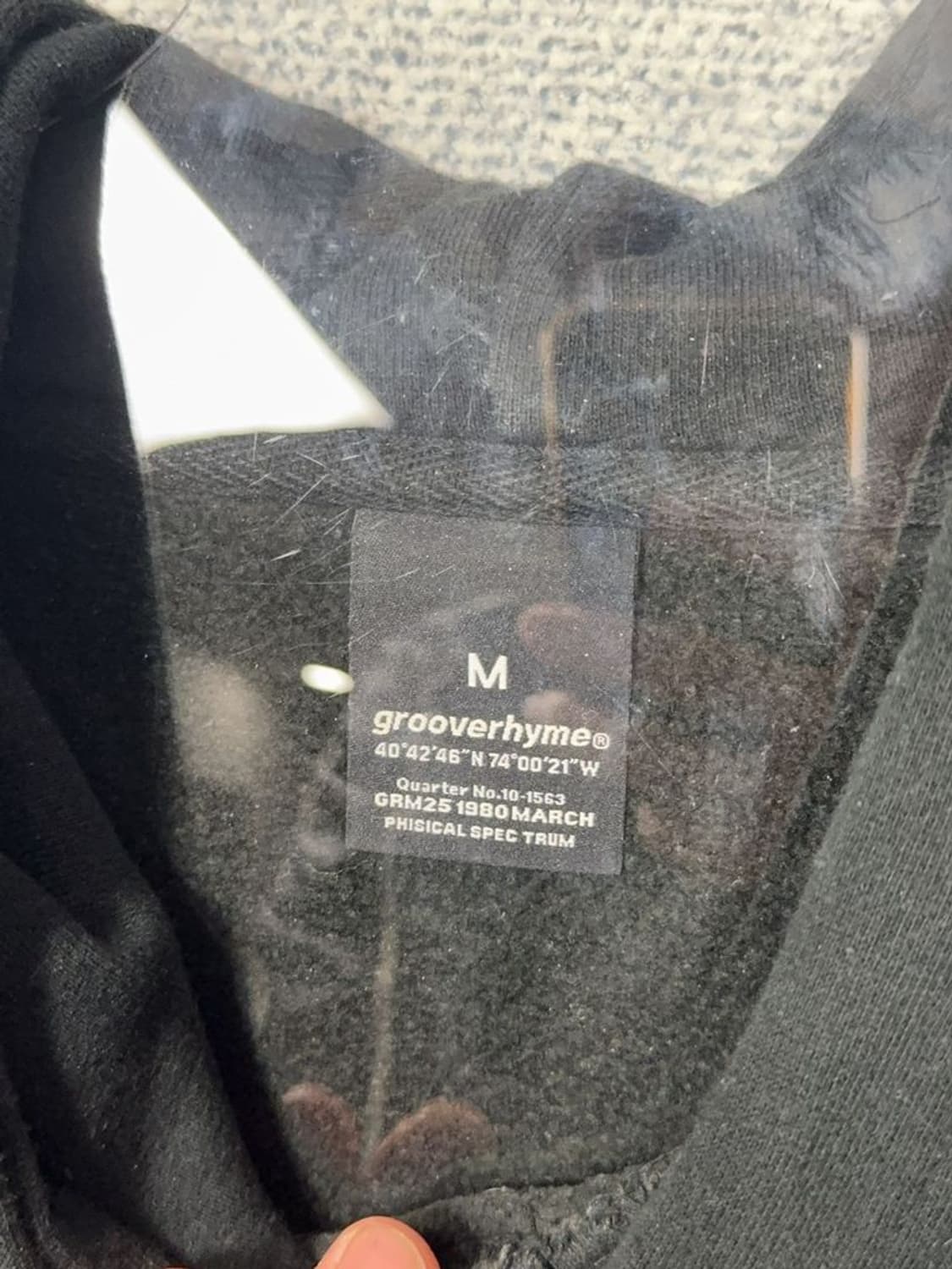 그루브라임 스펠 로고 블랙 후드티 M 상품이미지8
