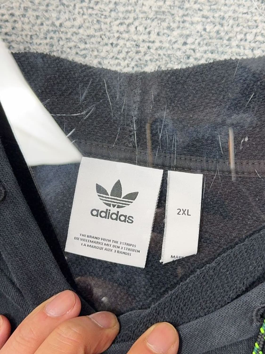 아디다스 불꽃 로고 오버핏 후드티 2XL 상품이미지7