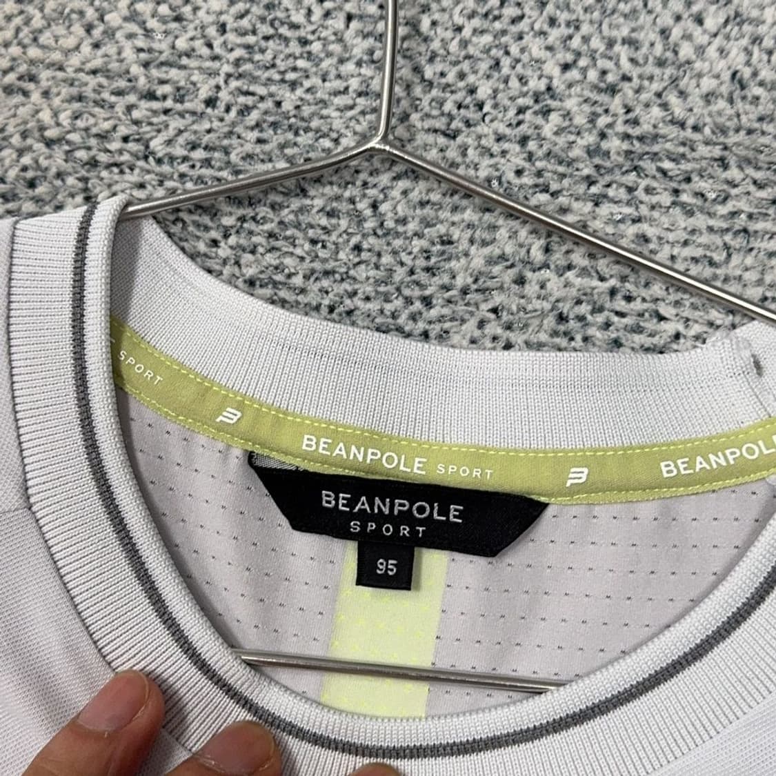 빈폴 프린팅 라이트 그레이 기능성 반팔 티 95 상품이미지3