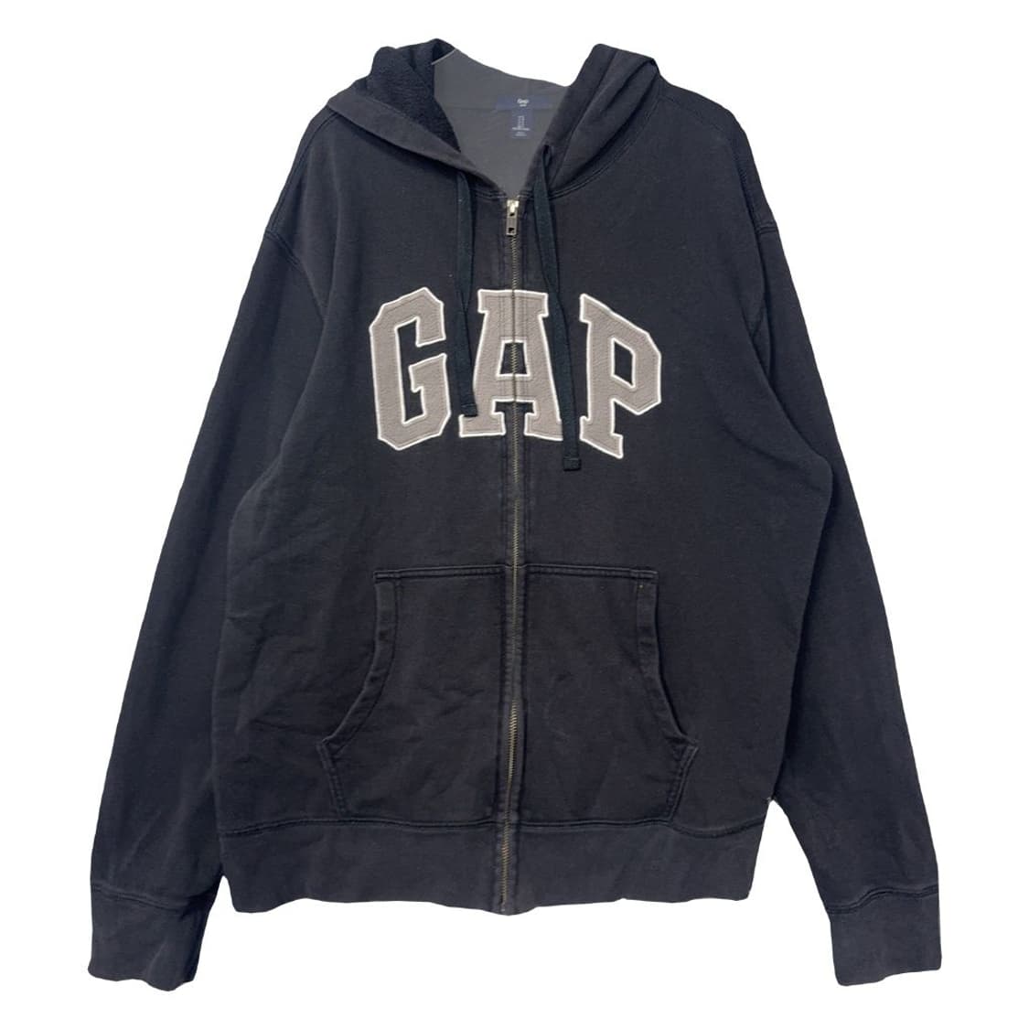 갭 로고 블랙 후드 집업 L 상품이미지1