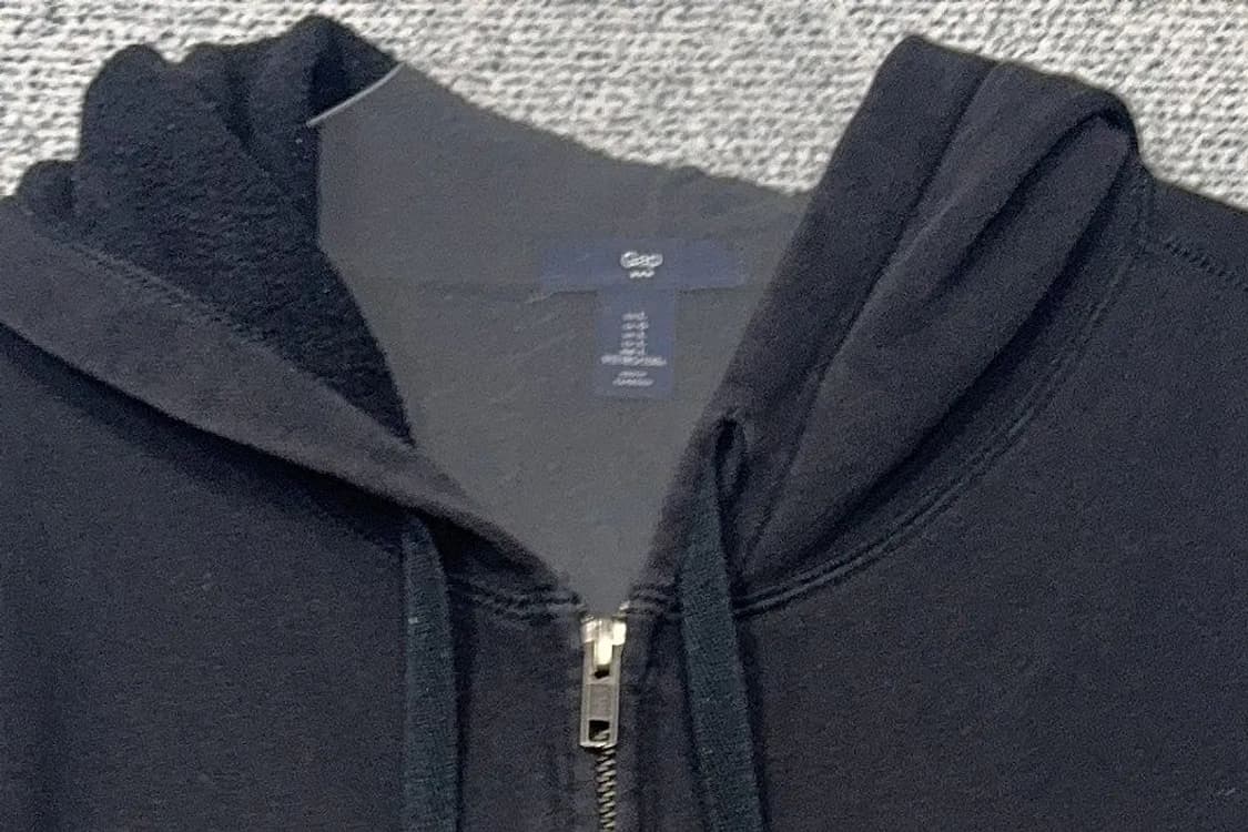 갭 로고 블랙 후드 집업 L 상품이미지5