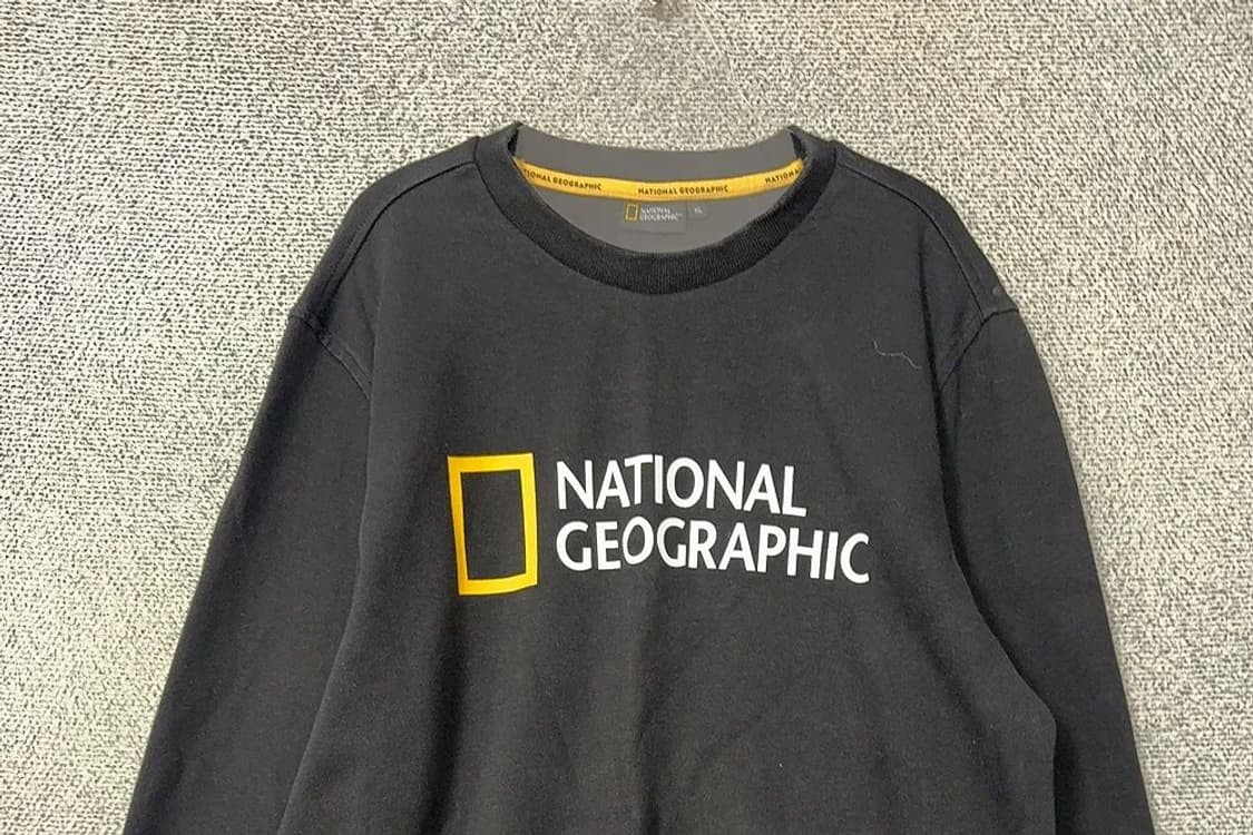 내셔널지오그래픽 프린팅 블랙 맨투맨 XL 상품이미지3