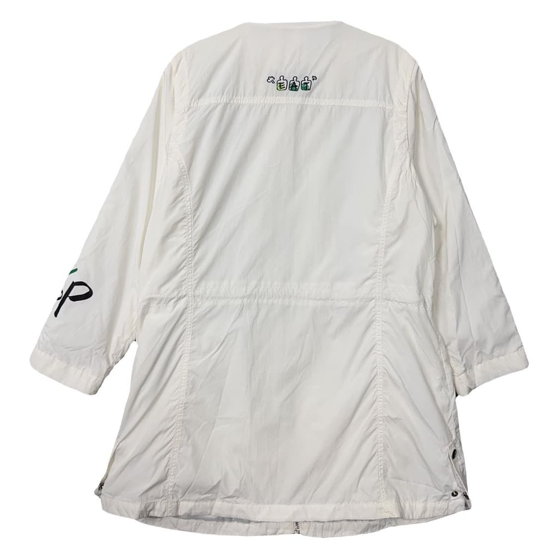 까스텔바작 프린팅 화이트 롱 블루종 레인코트 L 상품이미지2