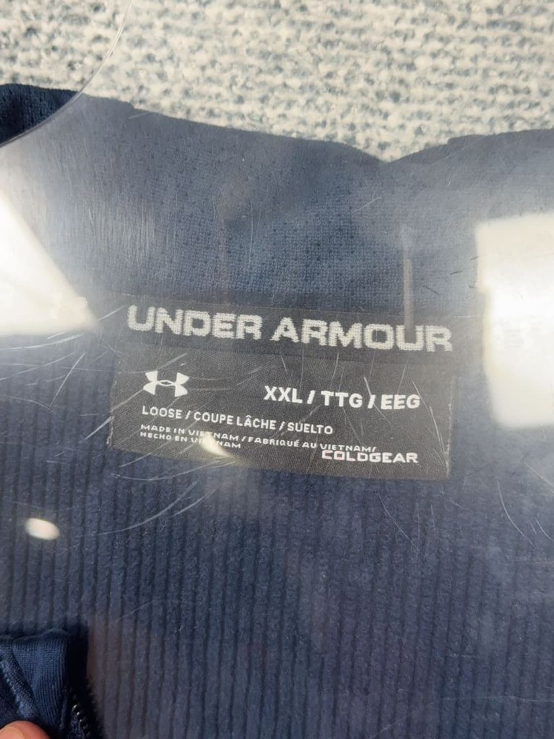 언더아머 네이비 로고 기능성 후드 집업 XXL/TTG/EEG 상품이미지7