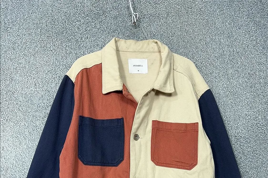 JEONBELL 남성 빈티지 멀티컬러 코튼 데님 자켓 M 상품이미지3