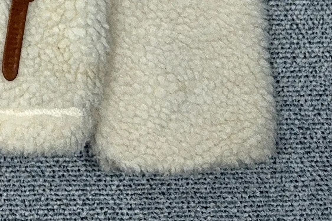 밀레 크림 로고 양털 뽀글이 후리스 100 상품이미지6