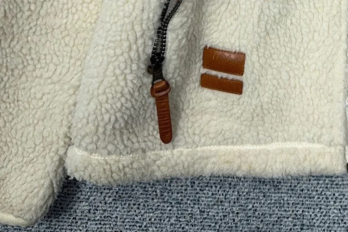 밀레 크림 로고 양털 뽀글이 후리스 100 상품이미지7