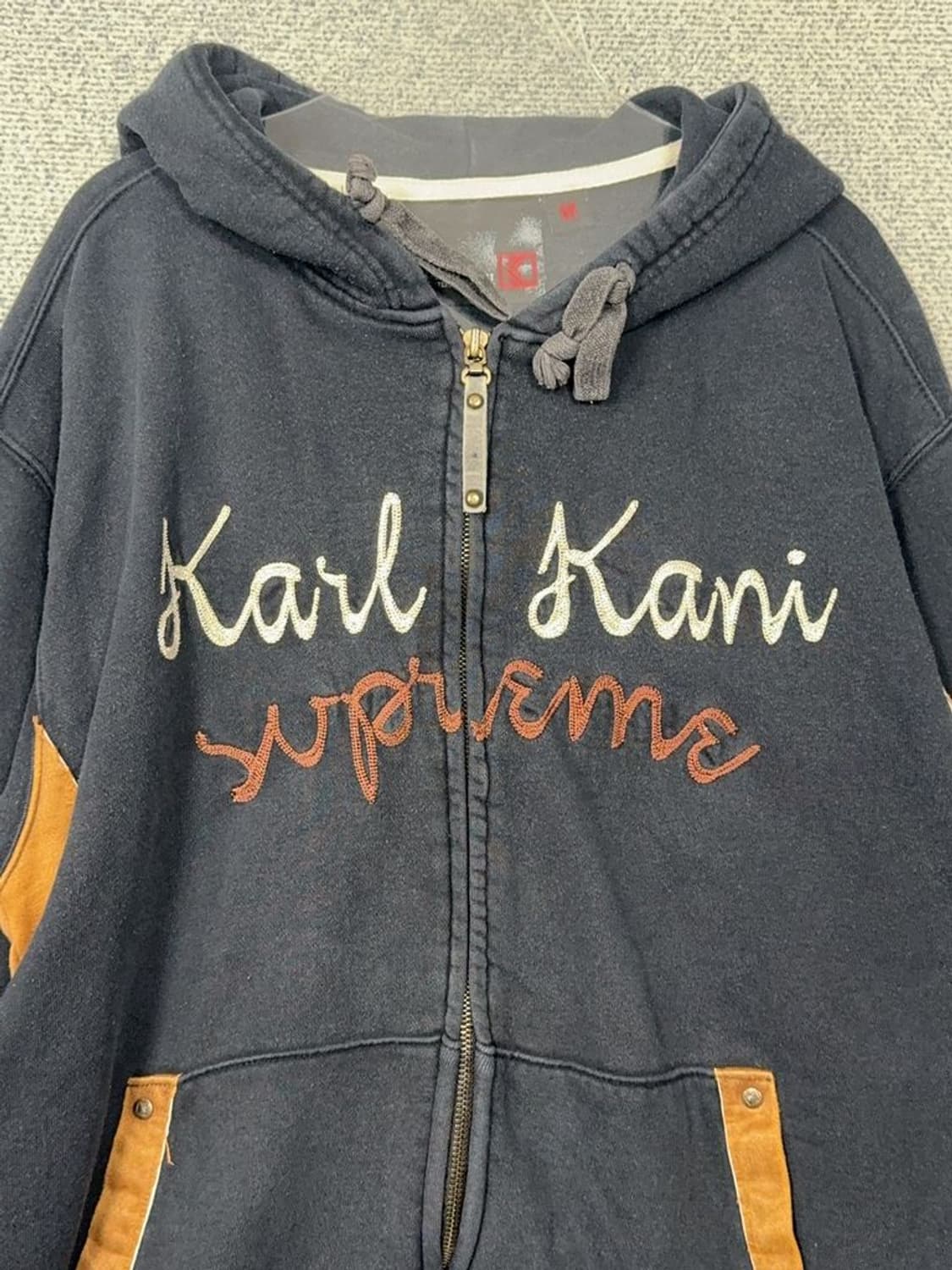 칼카니 자수 로고 빈티지 오버핏 후드집업 M 상품이미지9