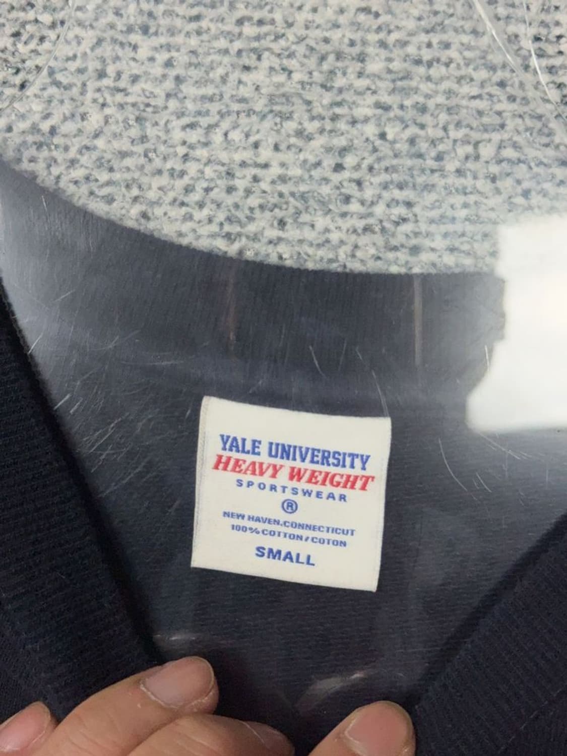 예일 프린팅 네이비 맨투맨 SMALL 상품이미지8