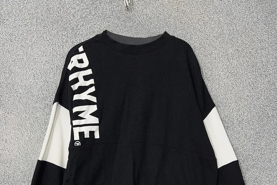 그루브라임 프린팅 블랙 맨투맨 MEDIUM 상품이미지3