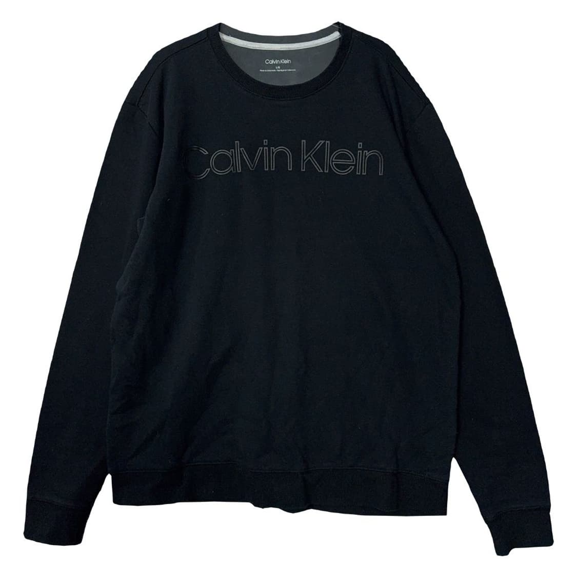 캘빈클라인 프린팅 블랙 맨투맨 L/G 상품이미지1