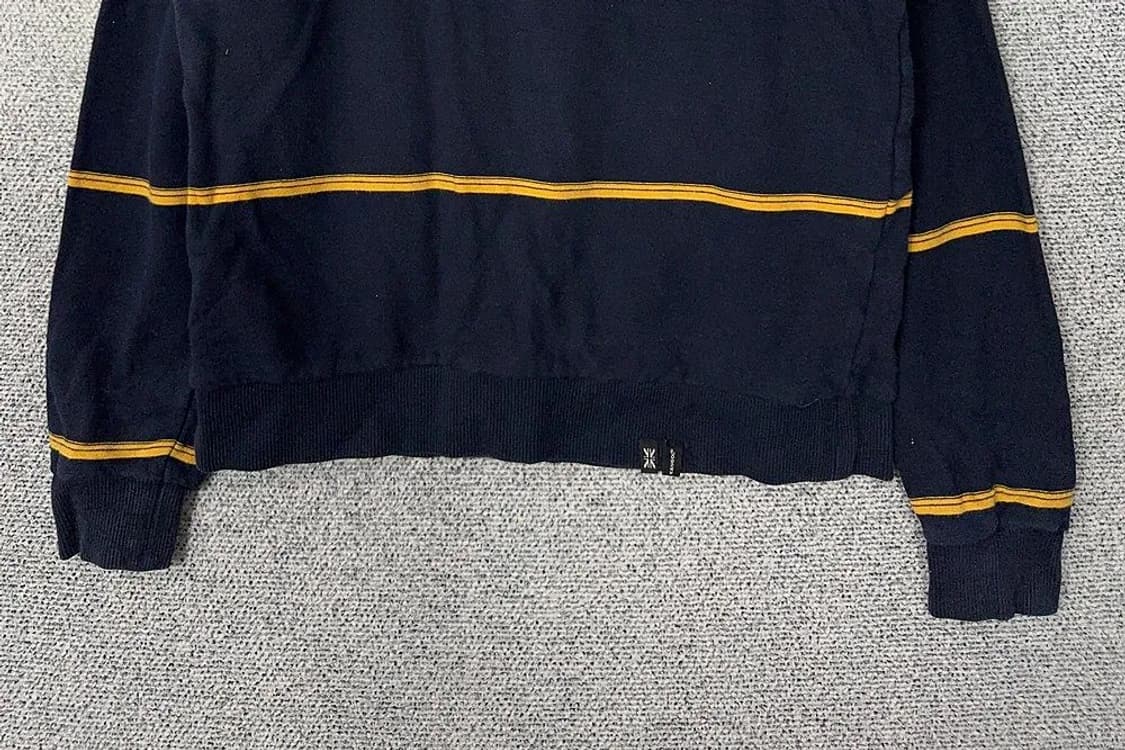 캉골 스트라이프 네이비 맨투맨 M 상품이미지4