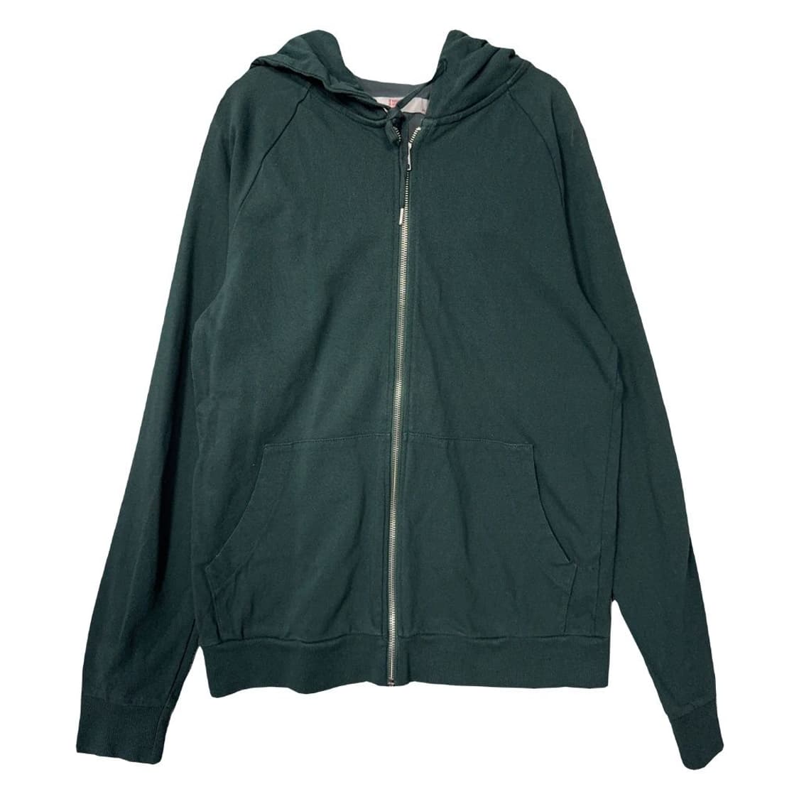 에잇세컨즈 그린 빈티지 백프린팅 후드 집업 M 상품이미지2