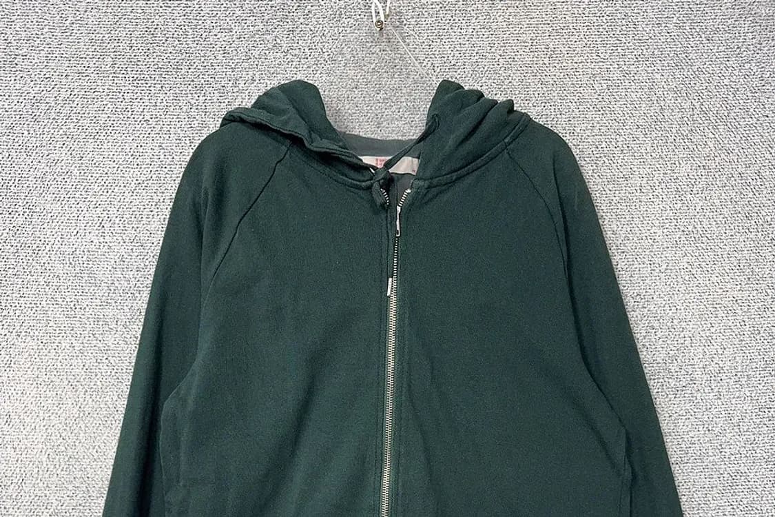 에잇세컨즈 그린 빈티지 백프린팅 후드 집업 M 상품이미지3