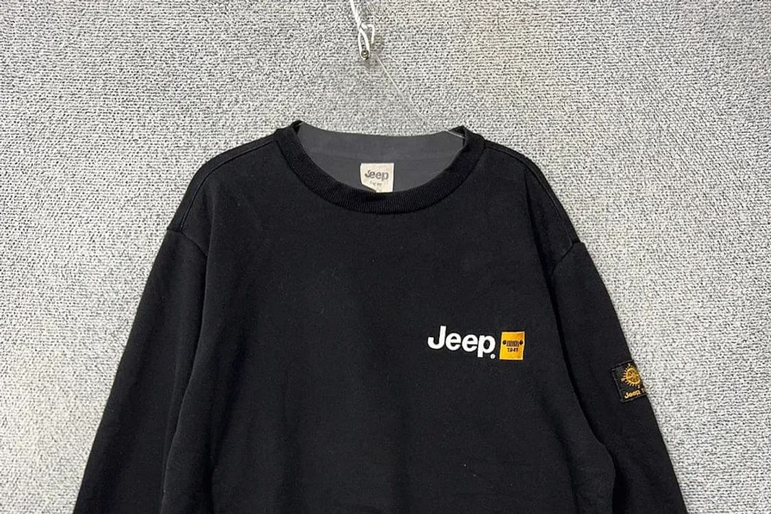 지프 블랙 스펠 로고 오버핏 맨투맨 XXL 상품이미지3