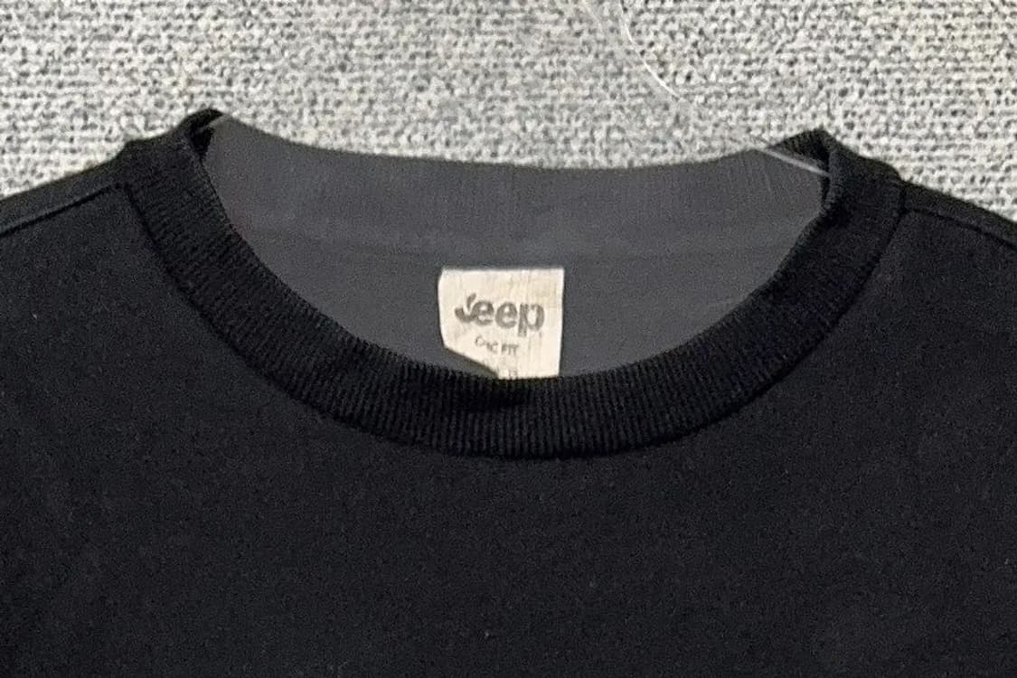 지프 블랙 스펠 로고 오버핏 맨투맨 XXL 상품이미지5