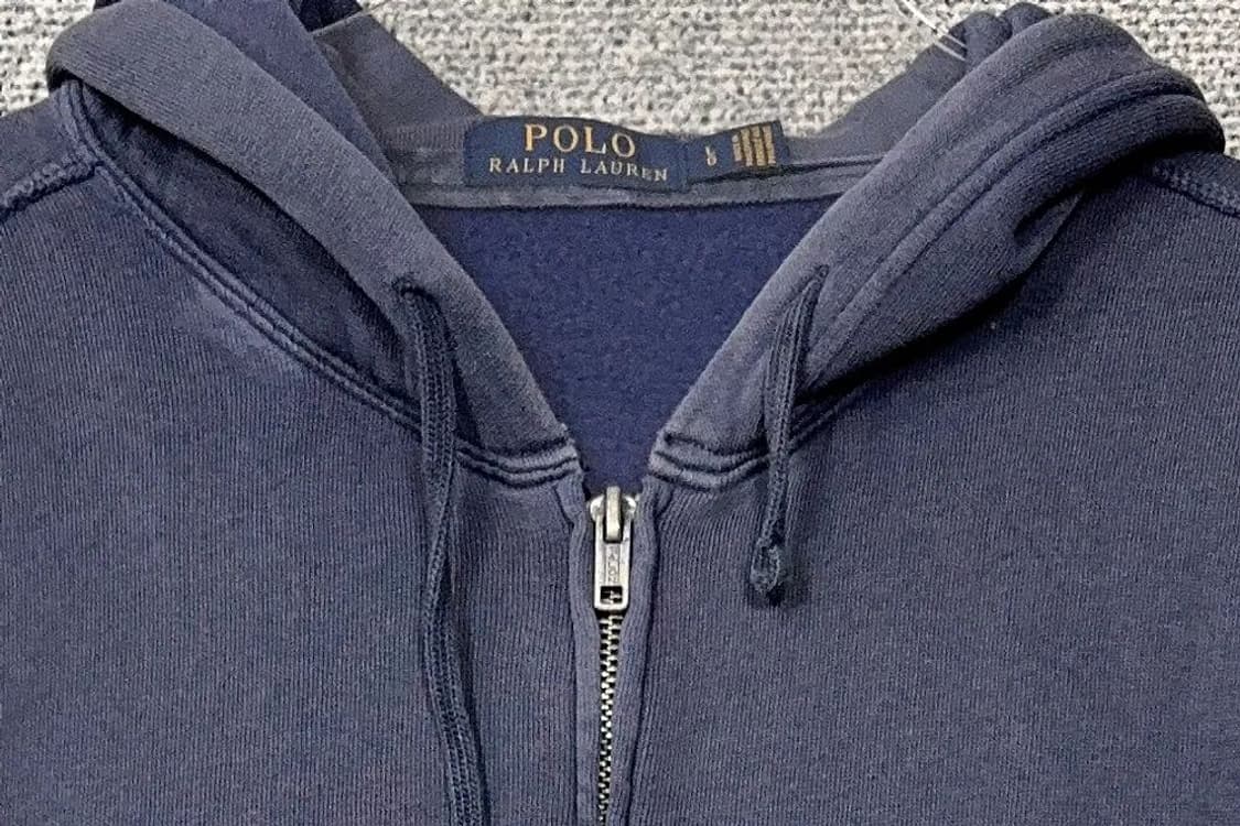 폴로 랄프로렌 네이비 로고 후드 집업 L 상품이미지5