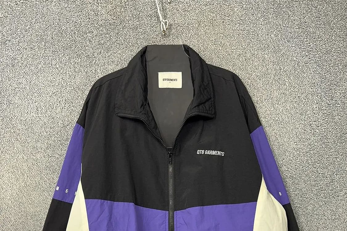 QT8 GARMENTS 멀티컬러 로고 남성 바람막이 M 상품이미지3