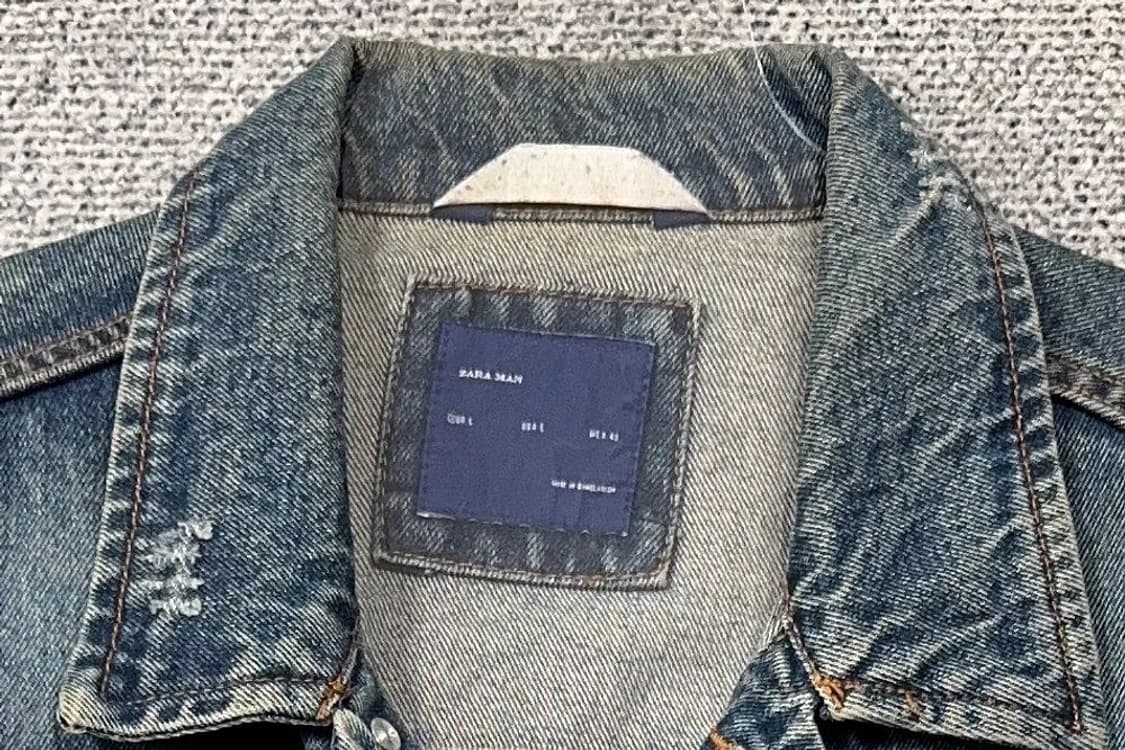 자라 빈티지 워싱 포켓 데님 자켓 L 상품이미지5