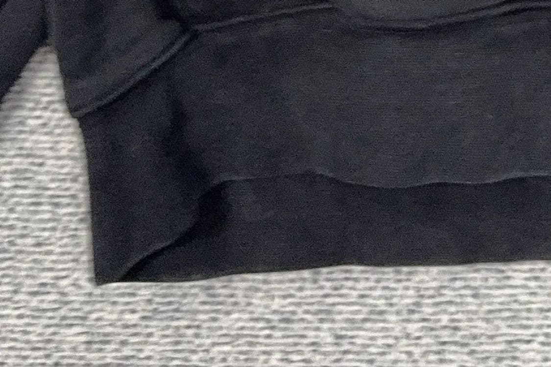 노매뉴얼 블랙 백프린팅 로고 후드티 L 상품이미지6
